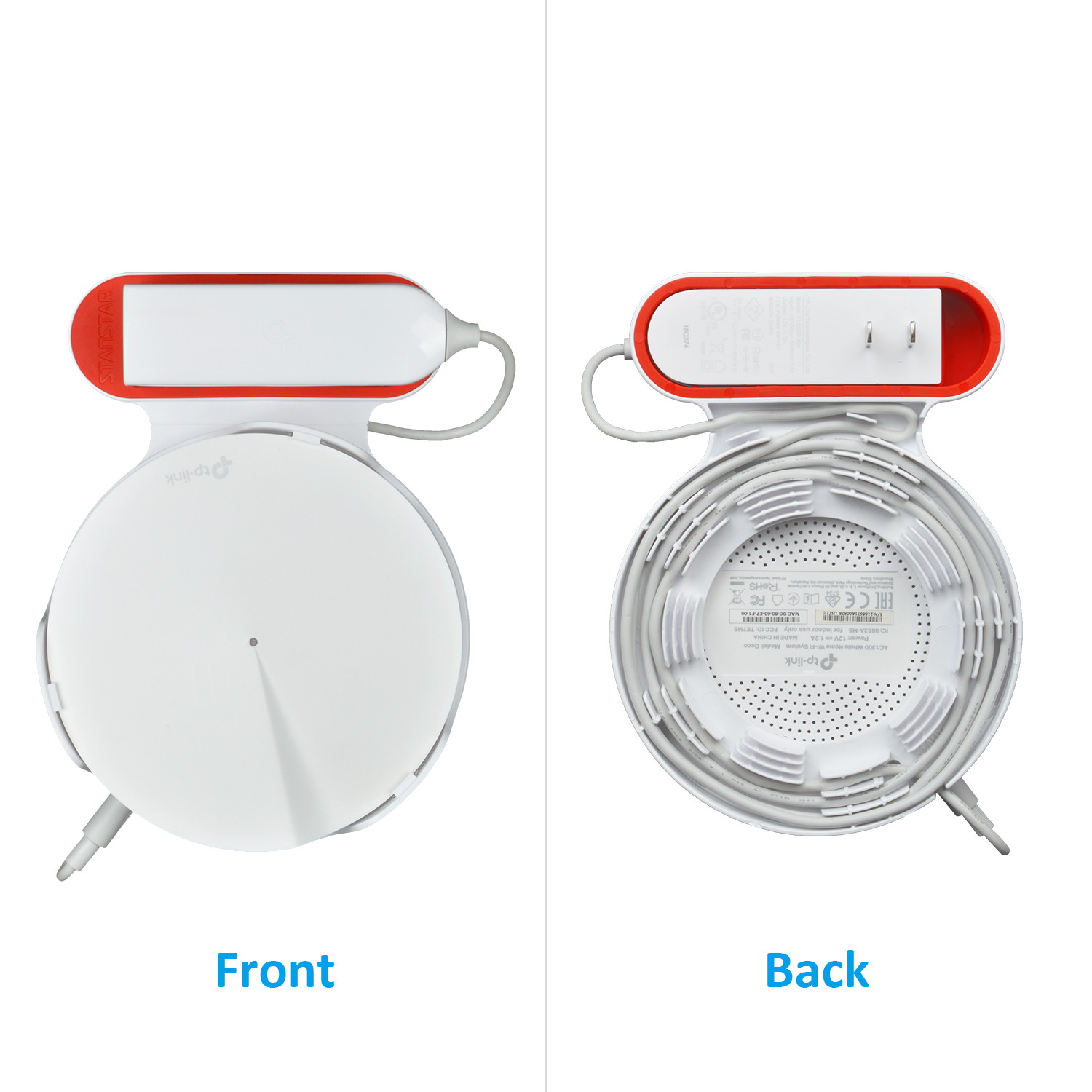 STANSTAR Wall-Mounted WiFi bracket, specially designed for TP-Link Deco P7 Whole family mesh WiFi system router, can be installed on the wall or ceiling, which is easy to install.