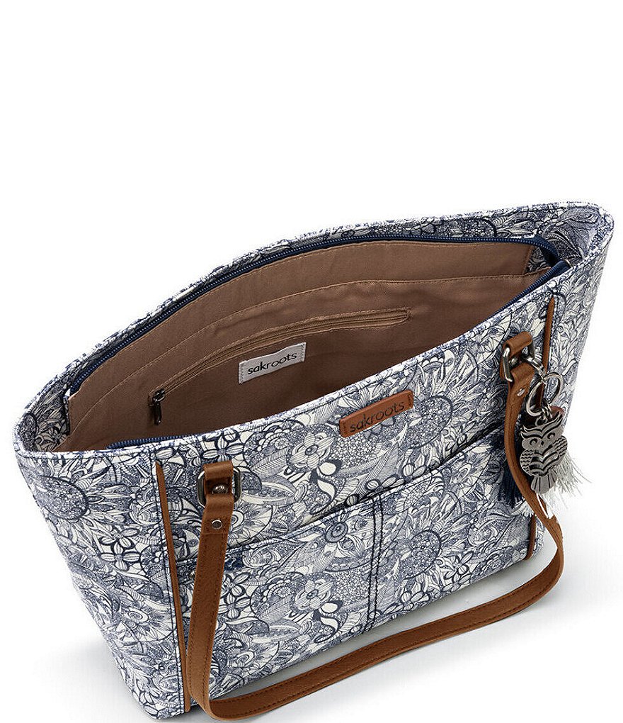 Sakroots Artist Circle Metro Floral Tote Bag