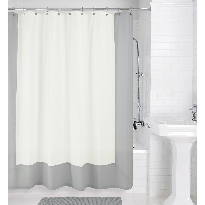 Palmer Shower Curtain Gray/White - Allure Home Creations