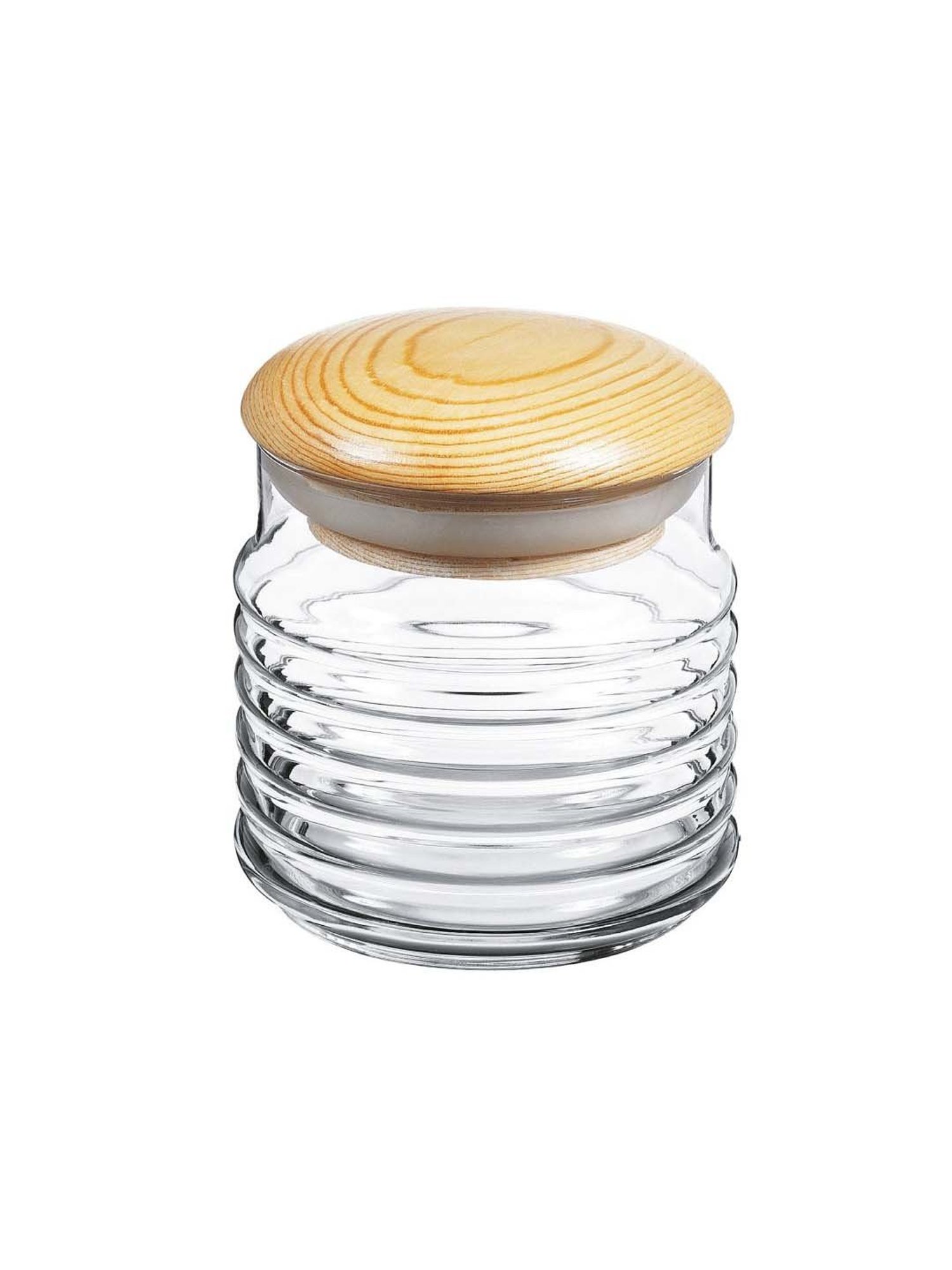 Aristo Silver Stainless Steel Storage Containers with Base Stand - Set of 7