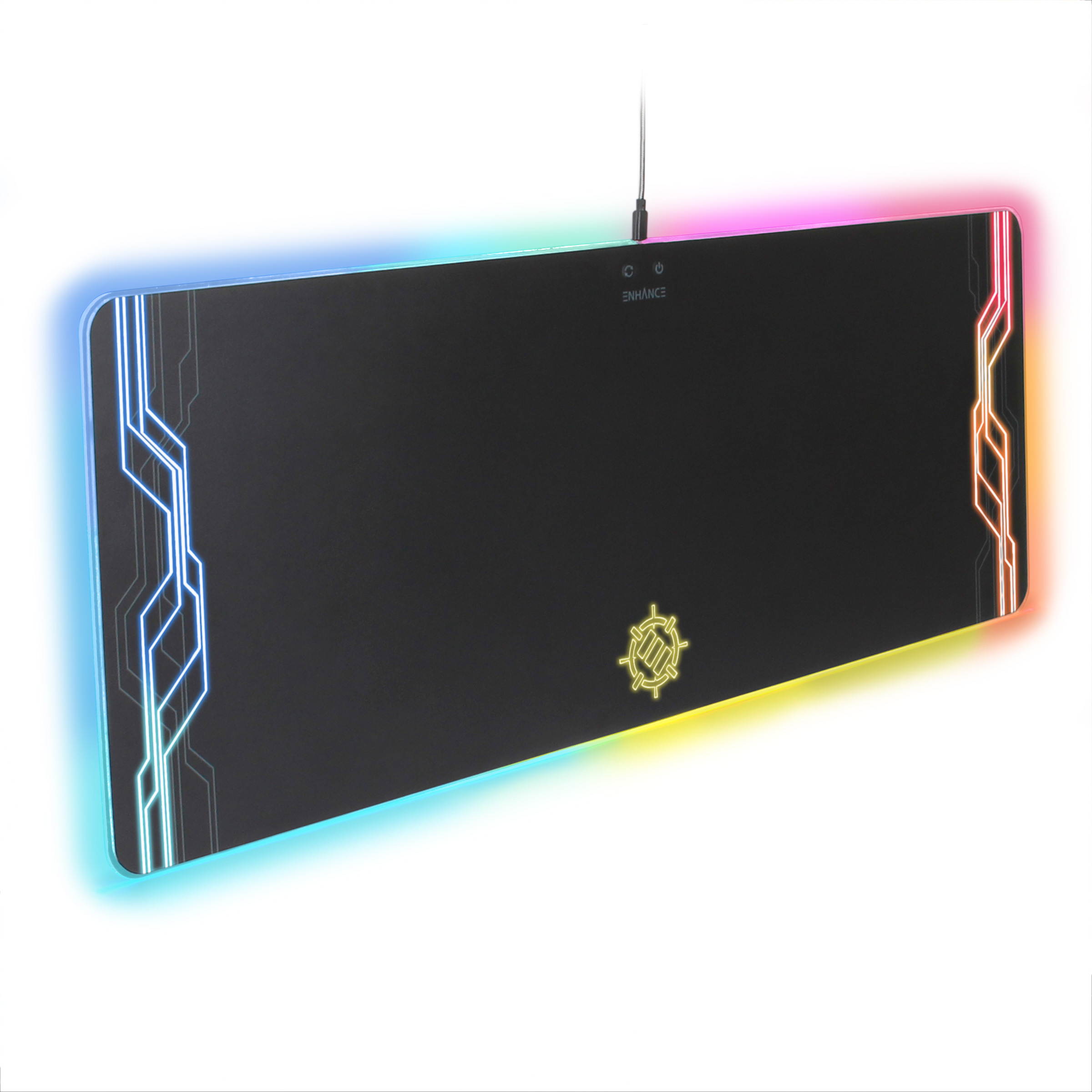Enhance Extra Large LED Desk Mat with 7 Colors Backlights