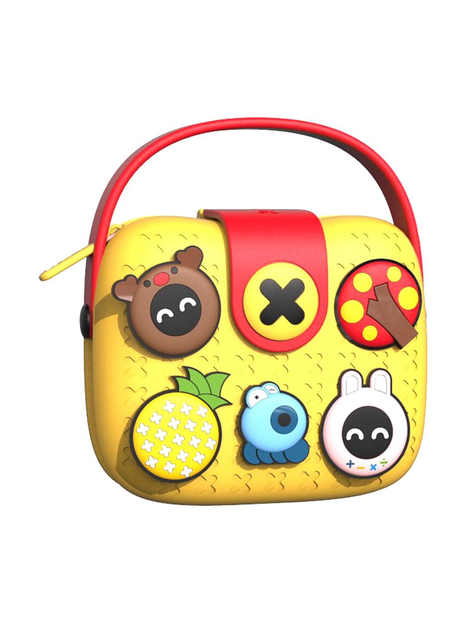 Little Surprise Box Yellow Textured Handbag