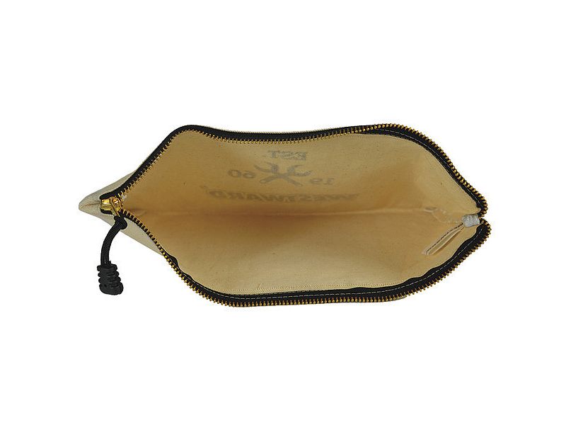 WESTWARD 32PJ41 Tool Bag, Cotton Canvas, 1 Pockets, White, 7-3/8" Height