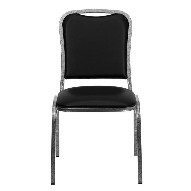 Riverstone Furniture Collection Vinyl Banquet Chair Black