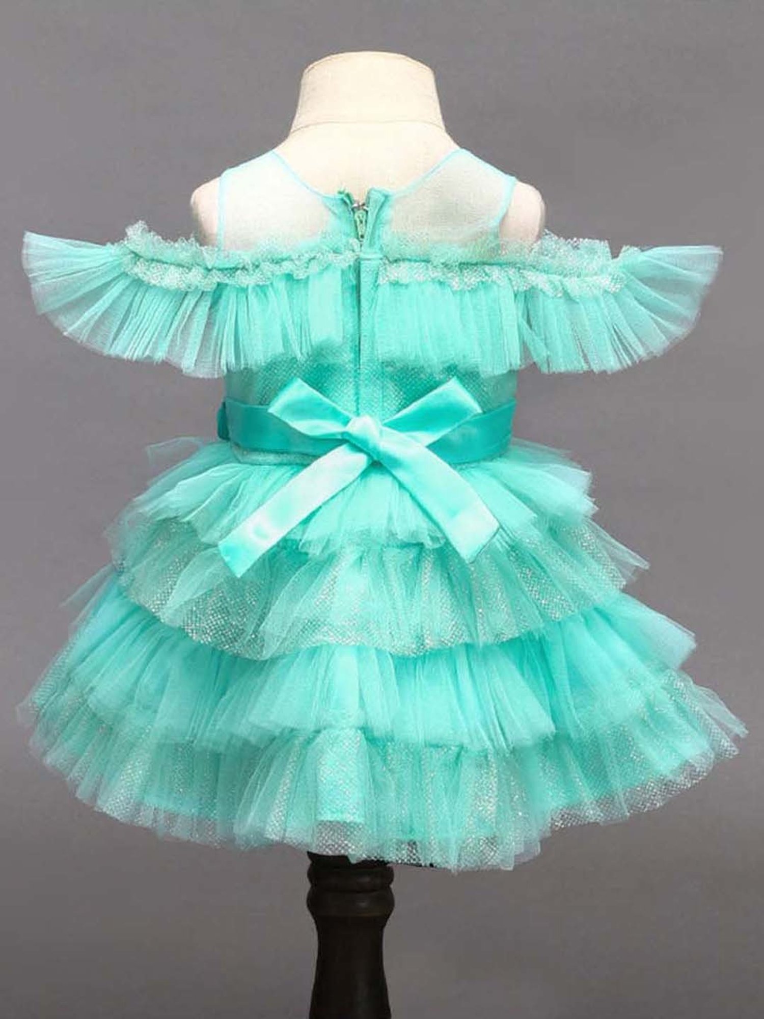 The Magic Wand Kids Blue Applique Dress