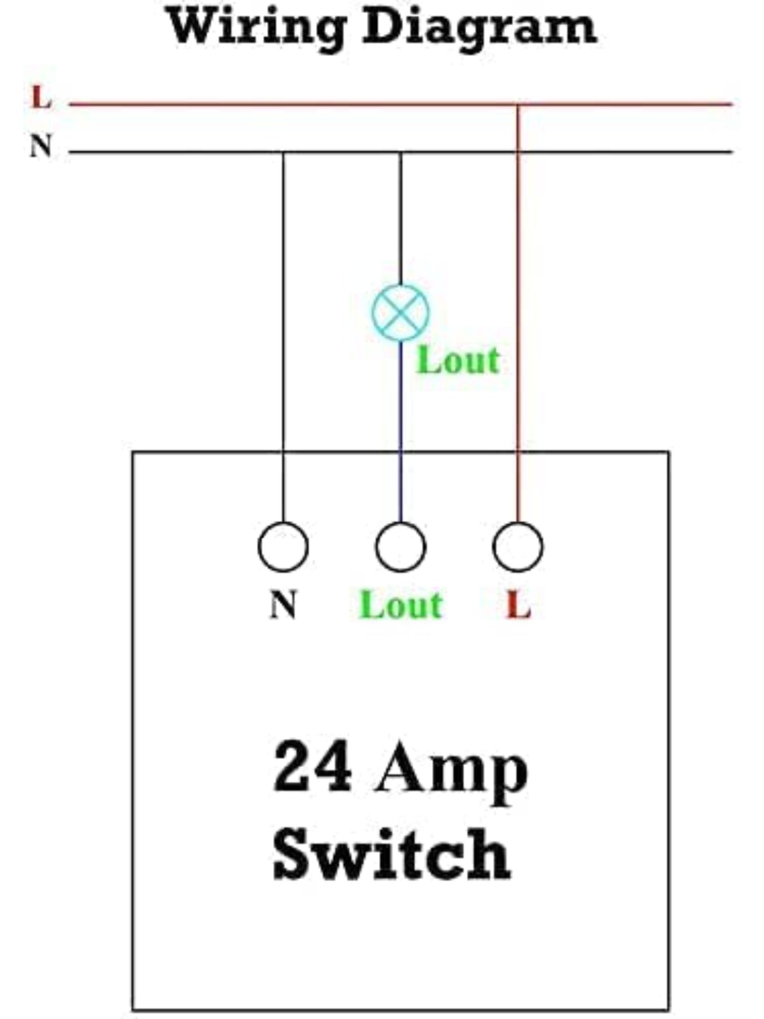 Teqooz 24Amp Smart Wi-Fi plus Bluetooth Touch Switch (Black)