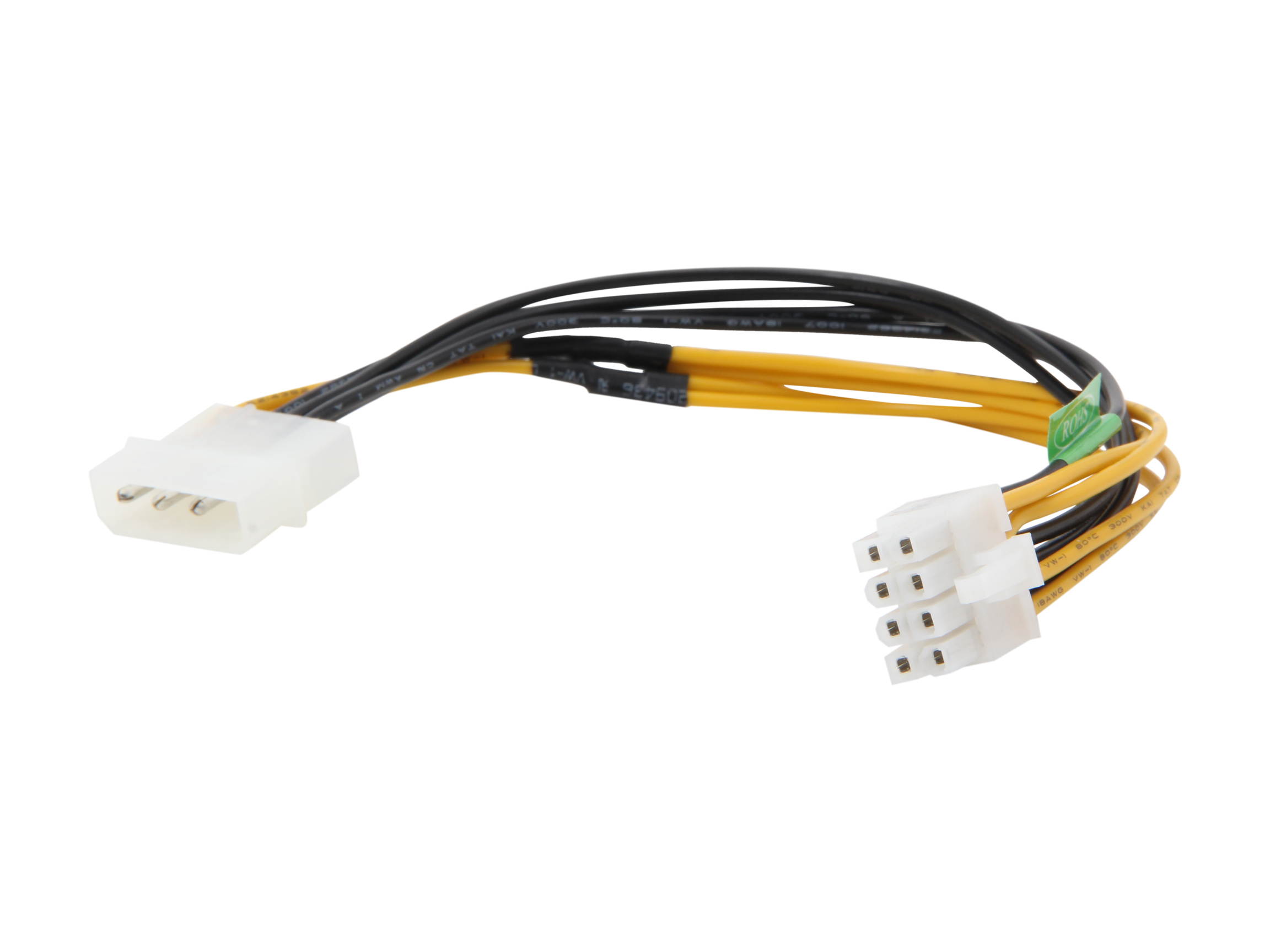 Micro Connectors 30cm Addressable RGB (ARGB) 1 to 4 Splitter Cable with/5 Male Pins (F04-04ARGB-30)