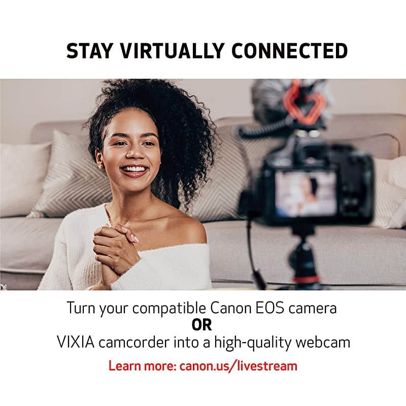 VIXIA HF R800 Portable Video Camera Camcorder with Audio Input(Microphone), 3.0-Inch Touch Panel LCD, Digic DV 4 Image Processor, 57x Advanced Zoom, and Full HD CMOS Sensor, Black