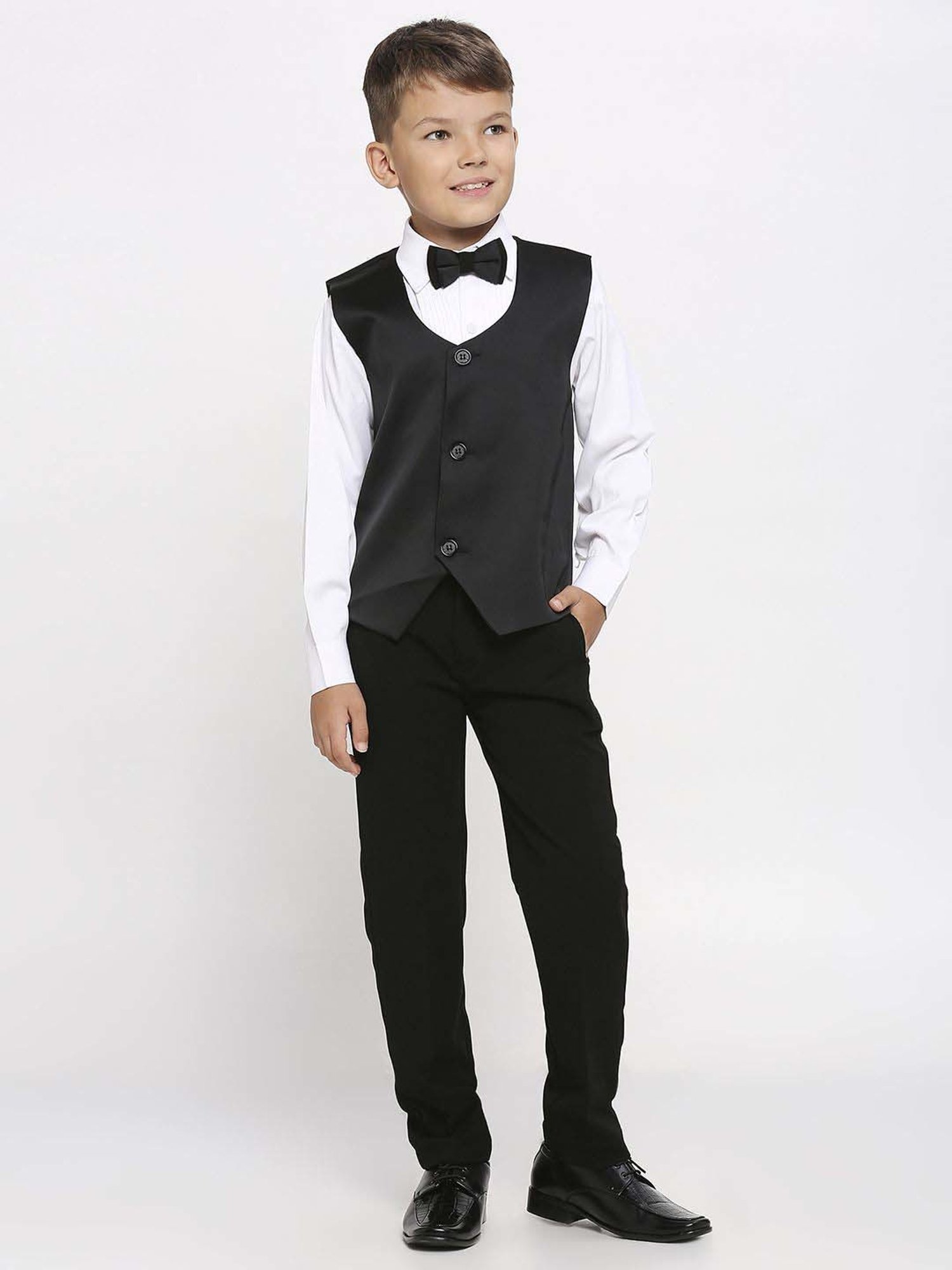 Blue Giraffe Kids Black & Pink Regular Fit Shirt Set