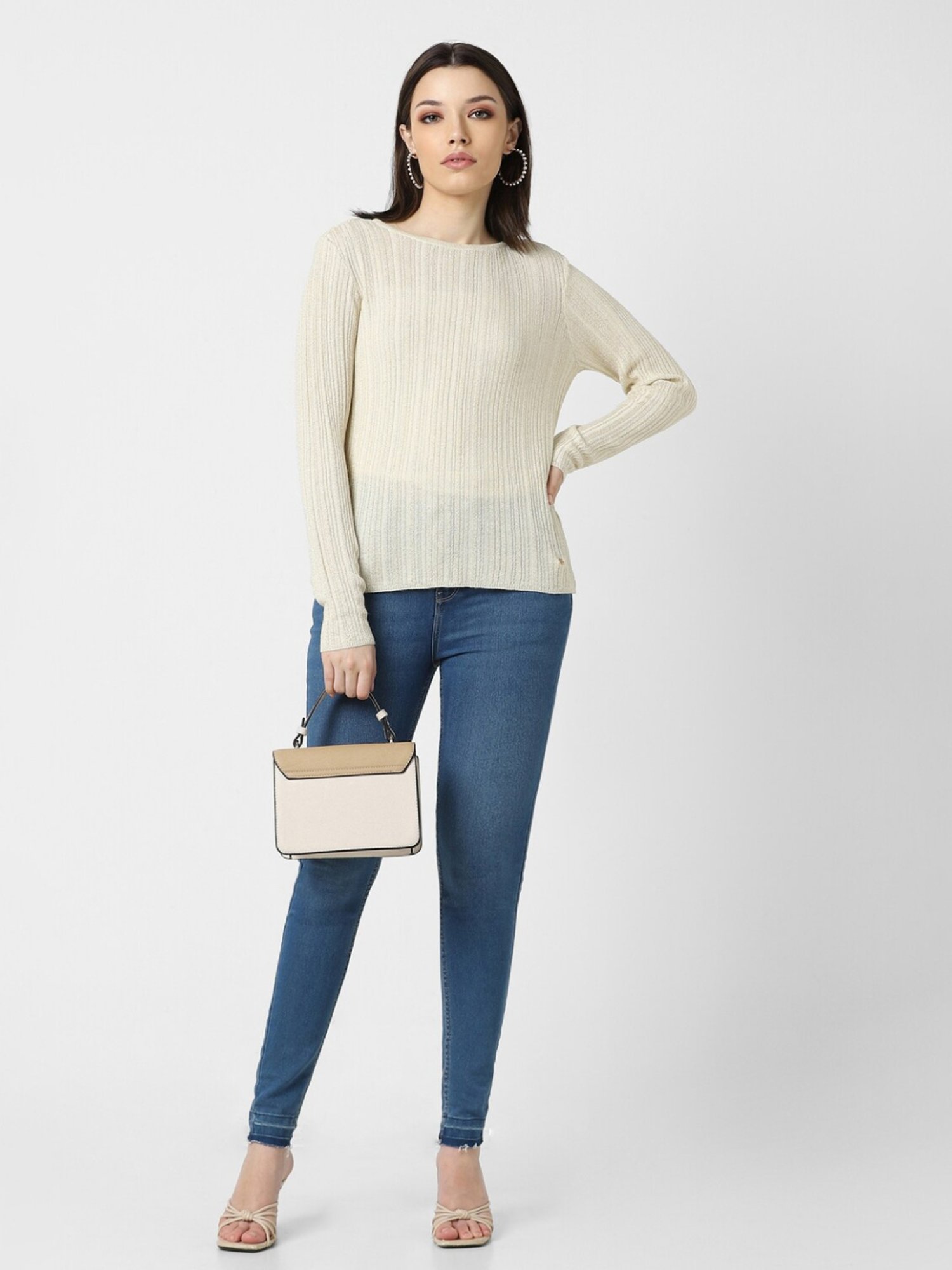 Van Heusen Beige Striped Top