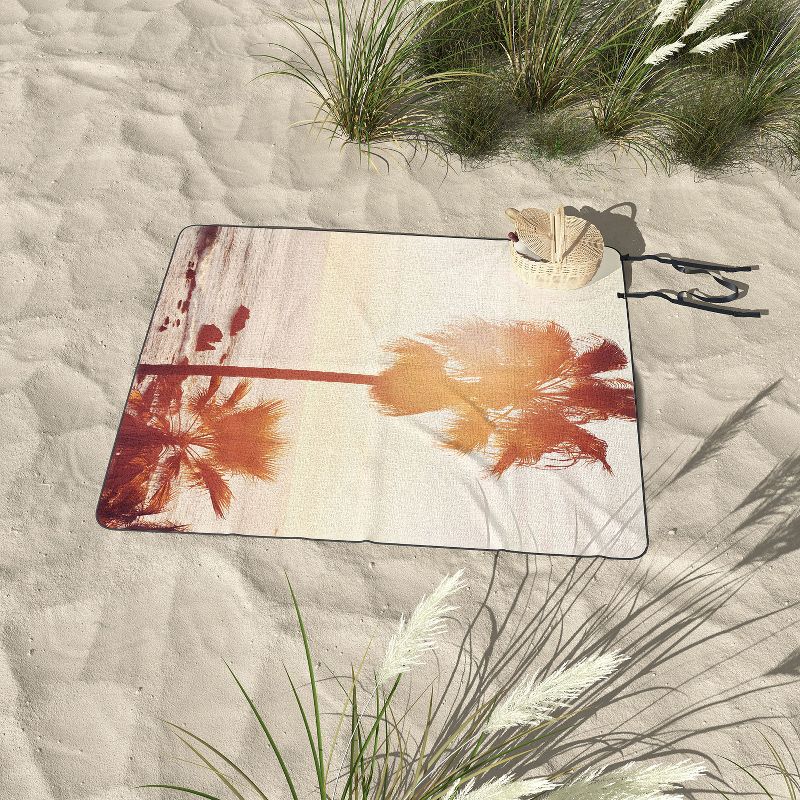 Bree Madden Sunray Palms Picnic Blanket - Deny Designs