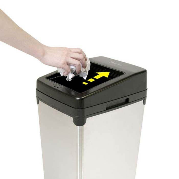 iTouchless IT14SC 52 Liter Touchless Trashcan Square Stainless