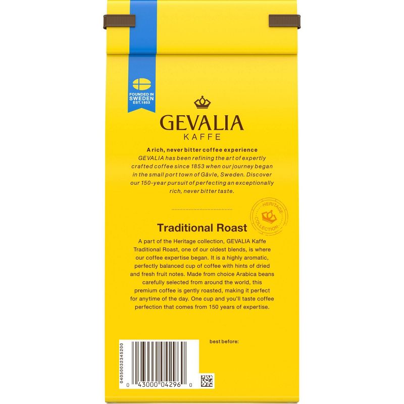 Gevalia Traditional Mild Light Roast Ground Coffee - 12oz