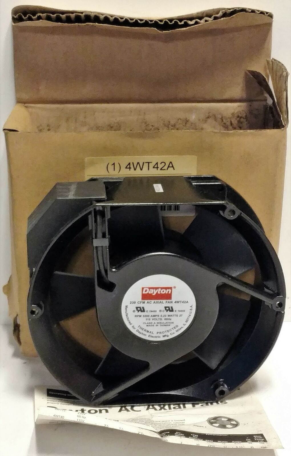 Dayton 4WT42A Axial Fan
