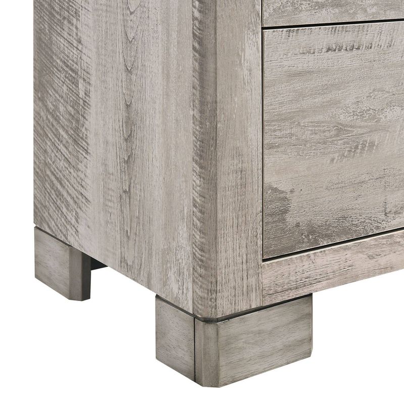 Adam 6 Drawer Dresser with Mirror Gray - Picket House Furnishings