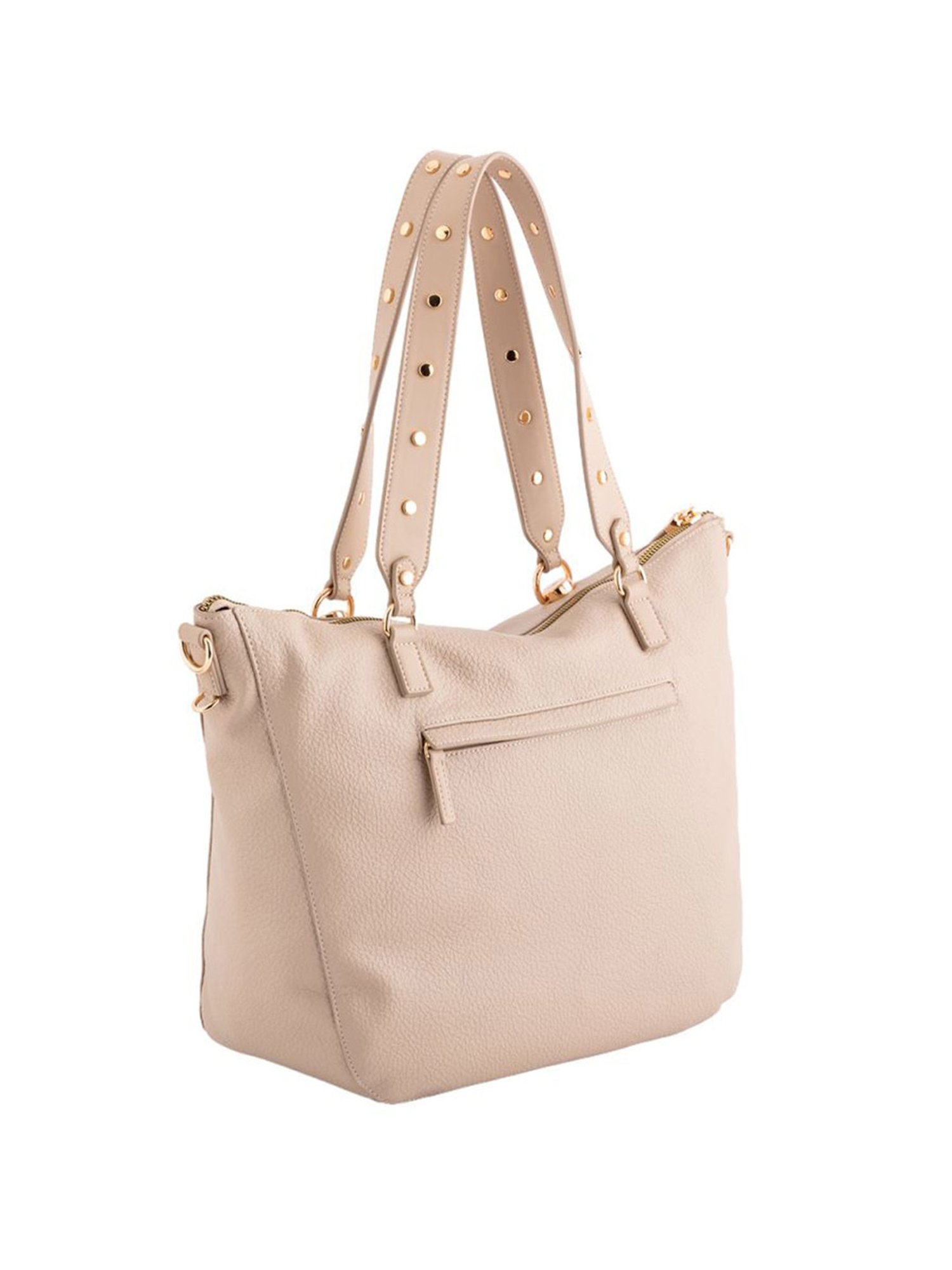 Carpisa Vanda Sand Faux Leather Solid Shoulder Handbag