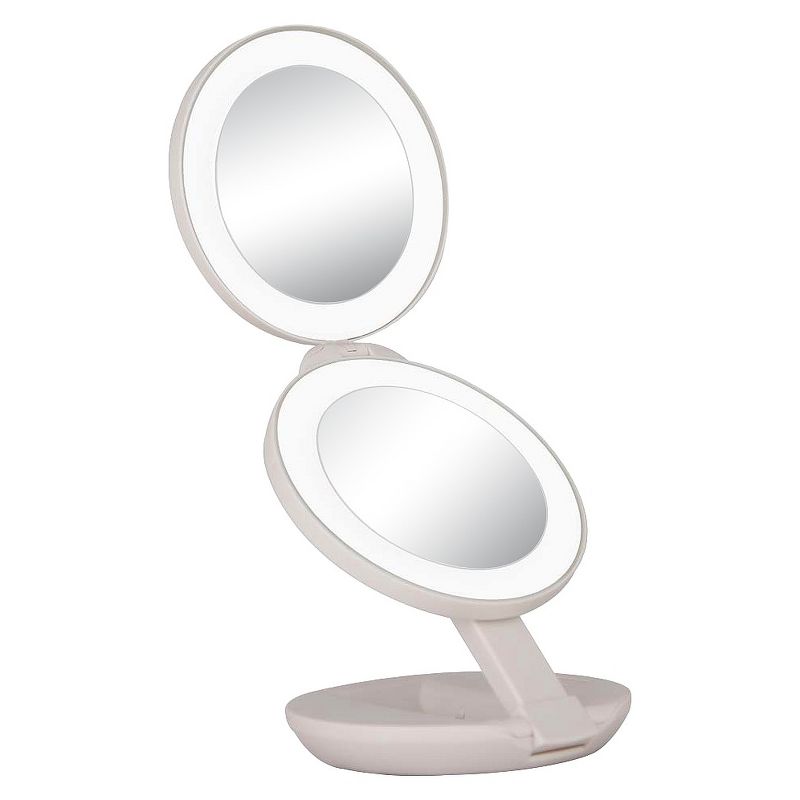 Zadro Dual LED Lighted Magnification Travel Mirror - 1X/10X