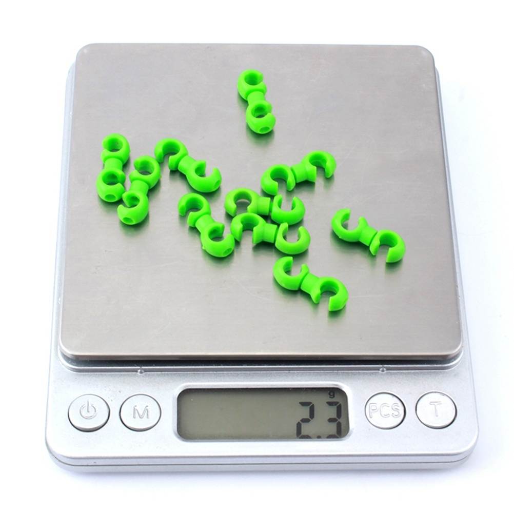 10pcs Bike Road Handcuffs Shape Clips Housing Hose Guide for Brake Cable Derailleur Line Case Rotatable Clasps(Blue)