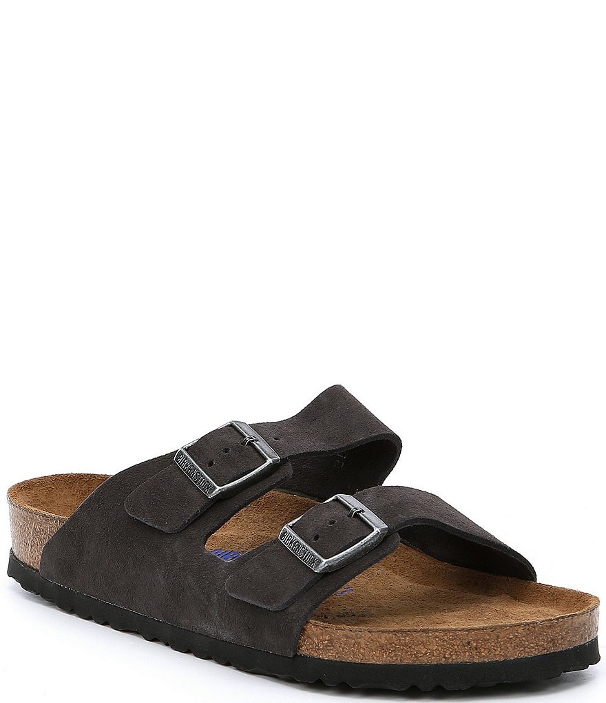 Birkenstock Arizona Men's Suede Double Banded Slip On Sandals
