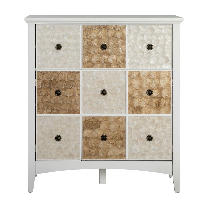 40" Durdle Accent Cabinet White - Elegant Home Fashions