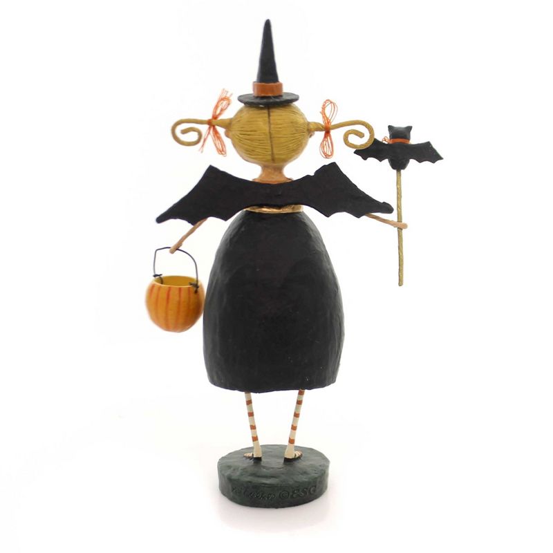 Lori Mitchell 8.25" Batty Betty Witch Bats Pumpkin  -  Decorative Figurines