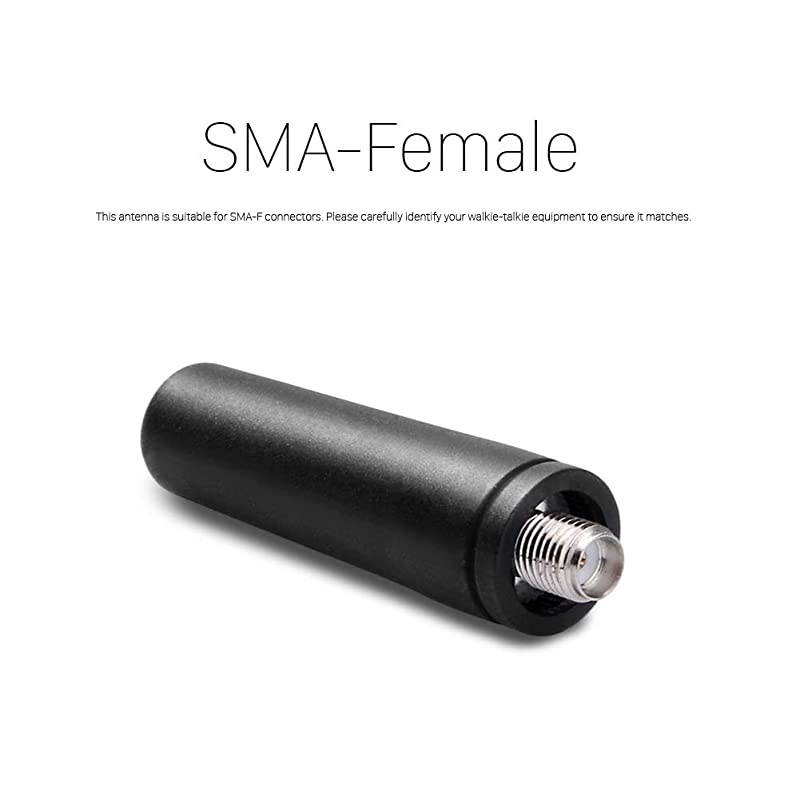 NK761M Mini SMAFemale Antenna 18 8W Dual Band VHF UHF 144430MHz for BaoFeng BFF8HP UV5R BF888S UV5R5 DM5R DM1701 DM1801 UV82 UV5X3 UV5RTP WOUXUN KGUV6D KGUVD1P 4 Pack