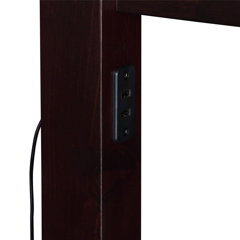 Full over Full Dolan Bunk Bed with USB Port Espresso - Dorel Living