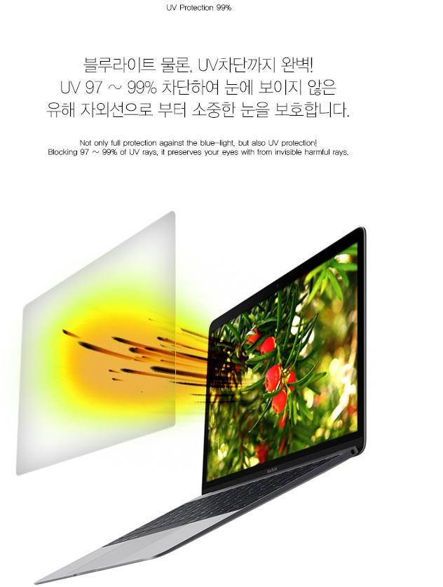 Healingshield Screen Protector Eye Protection Anti UV Blue Ray Film for Lg Laptop 15UD570