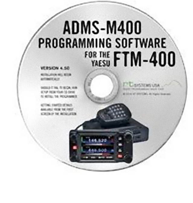 RT Systems ADMS-M400-U Programming Software Only for the Yaesu FTM-400