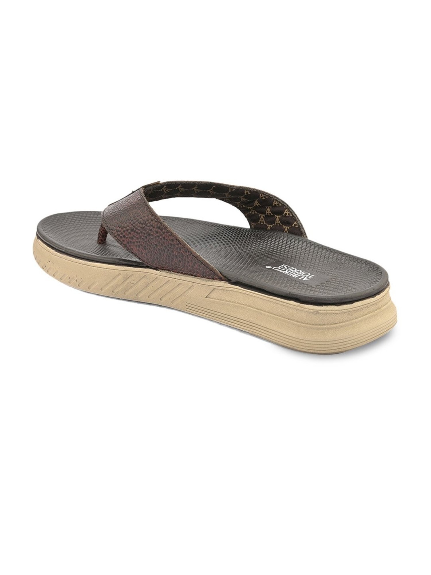 Alberto Torresi Men's Brown Thong Sandals