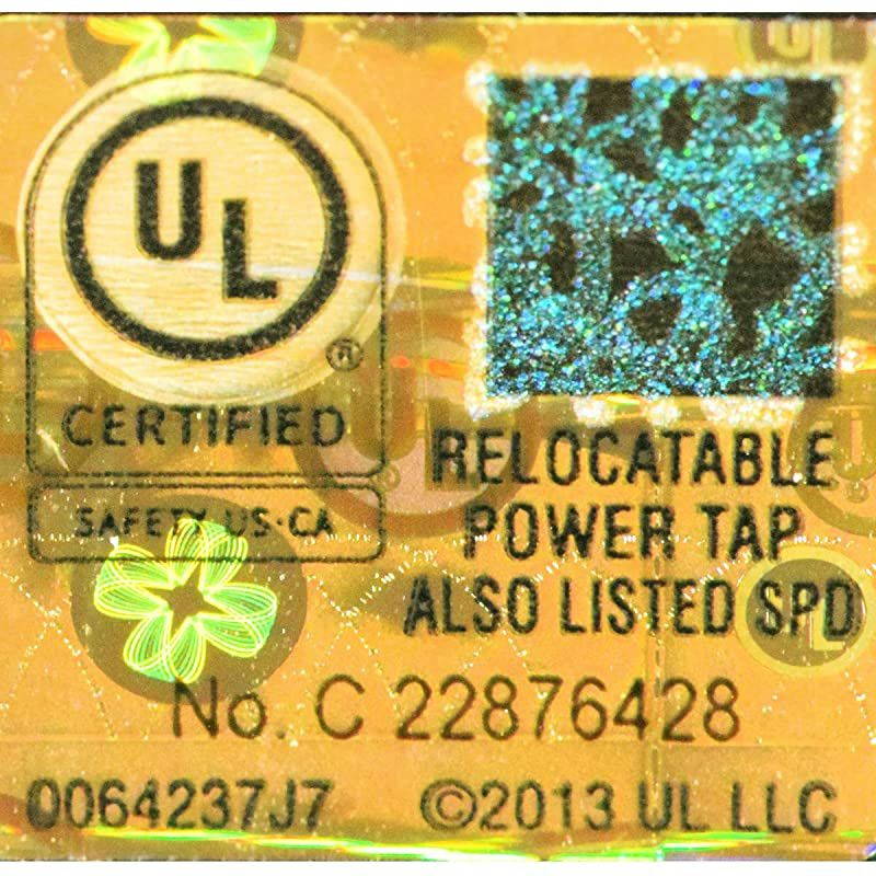 Wall Mount 6 Outlet Surge Protector Power Strip 25 ft Black WSP600PLF25BK