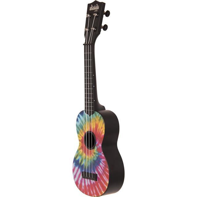 Kala Matte Tie Dye Ukadelic Soprano Ukulele with Custom Logo Tote Bag