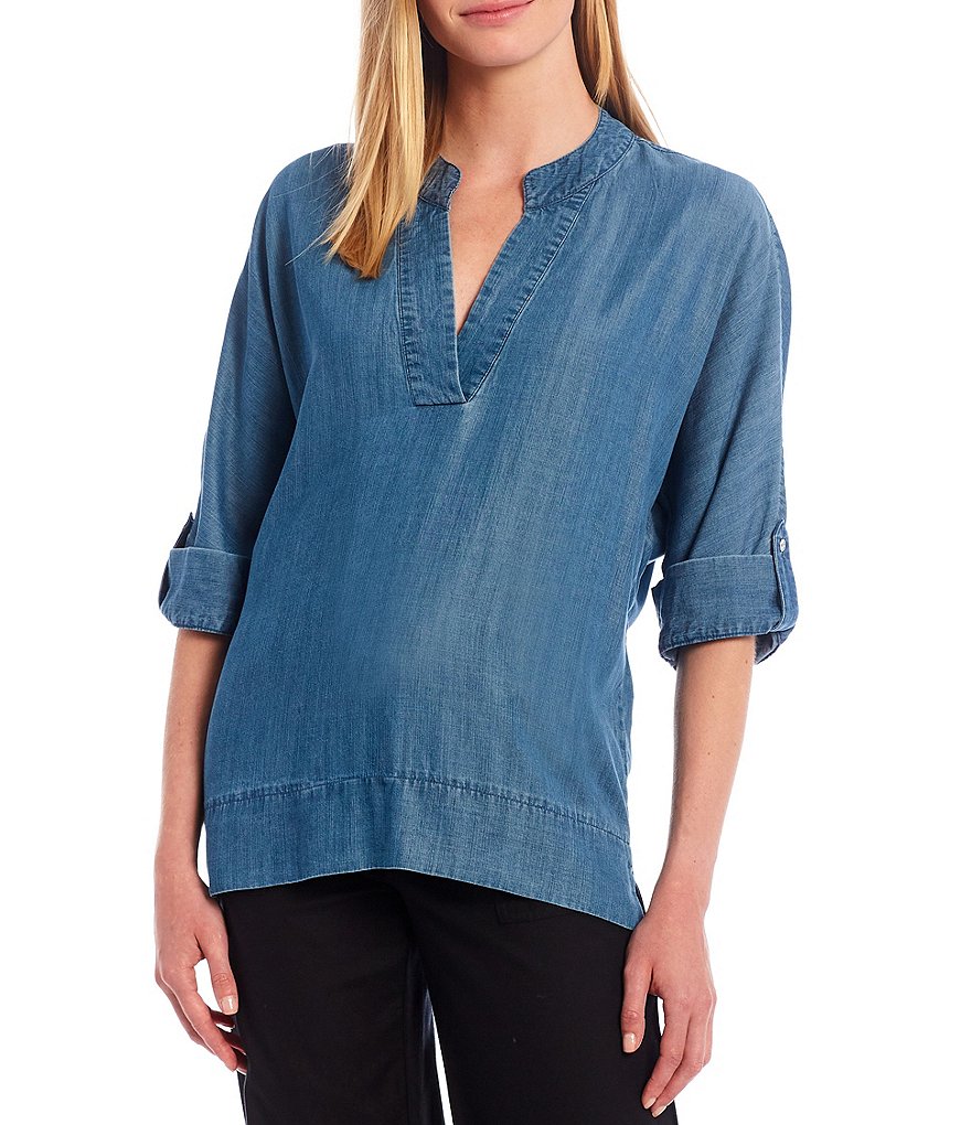 Karyn Seo Hazel Lattice Lace Linen Top