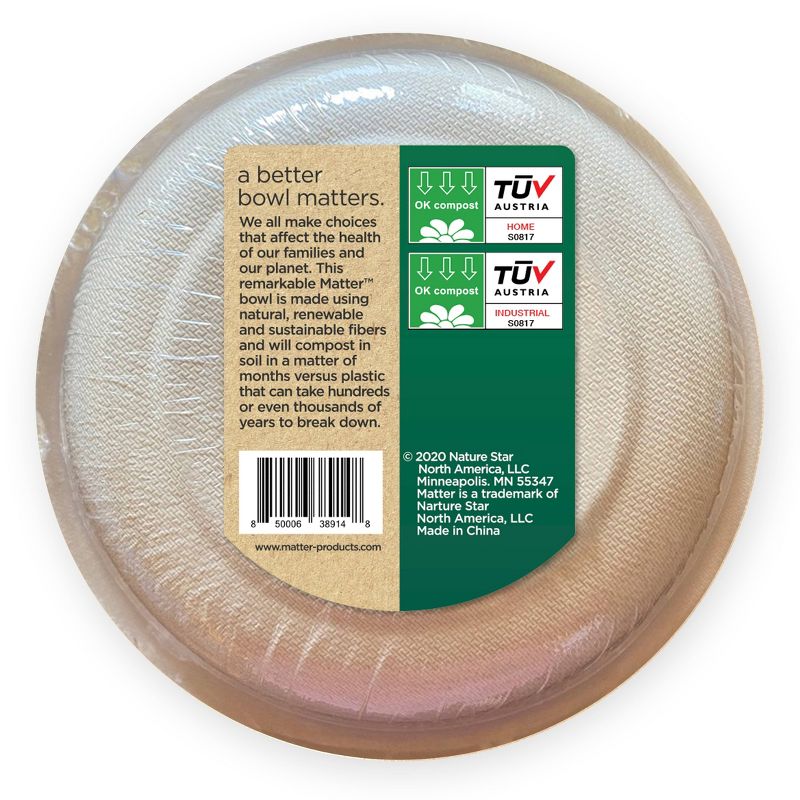 Matter 100% Compostable Fiber Bowls - 20ct