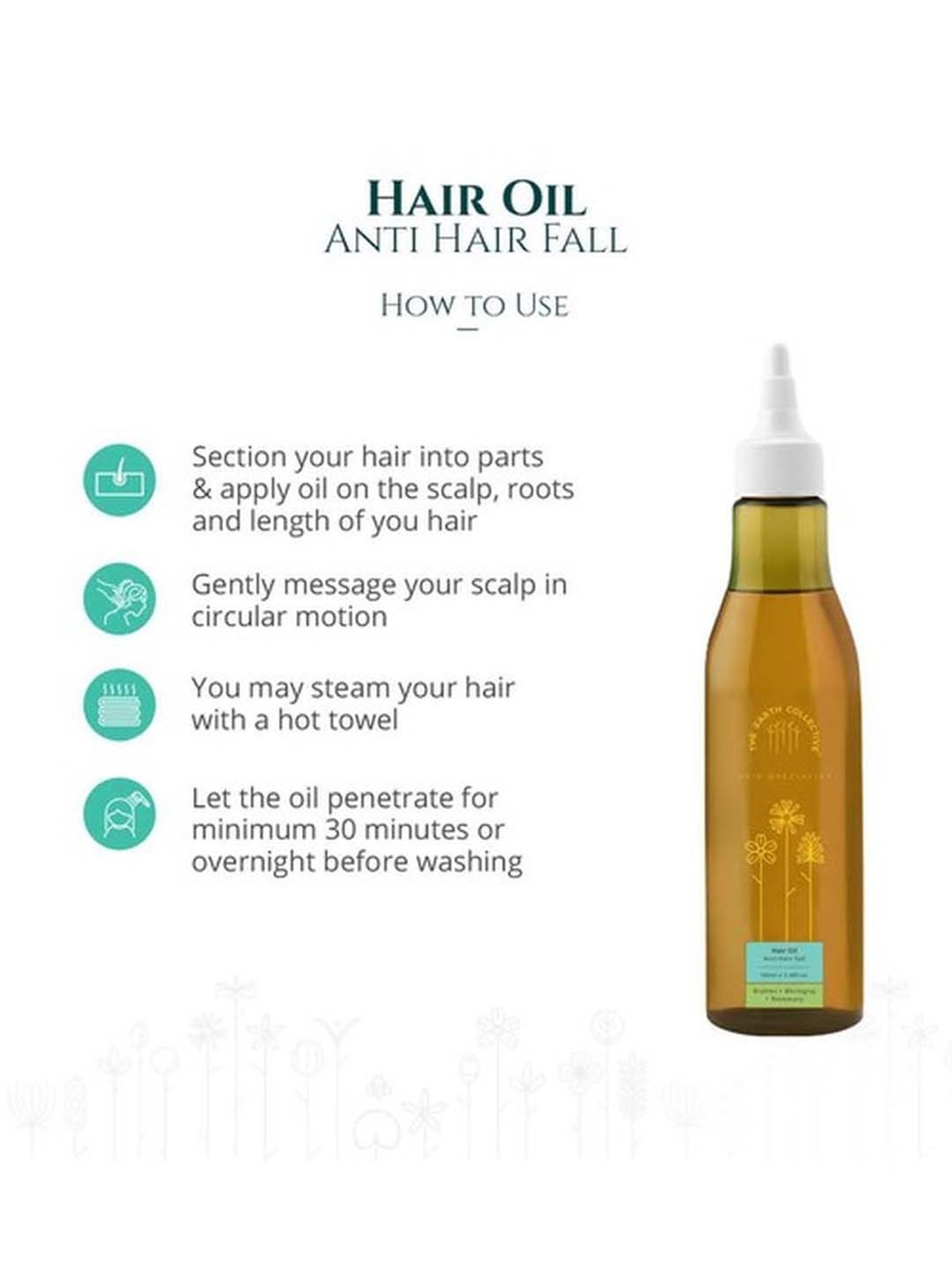 The Earth Collective Anti Hair Fall Hair Oil - 200 ml