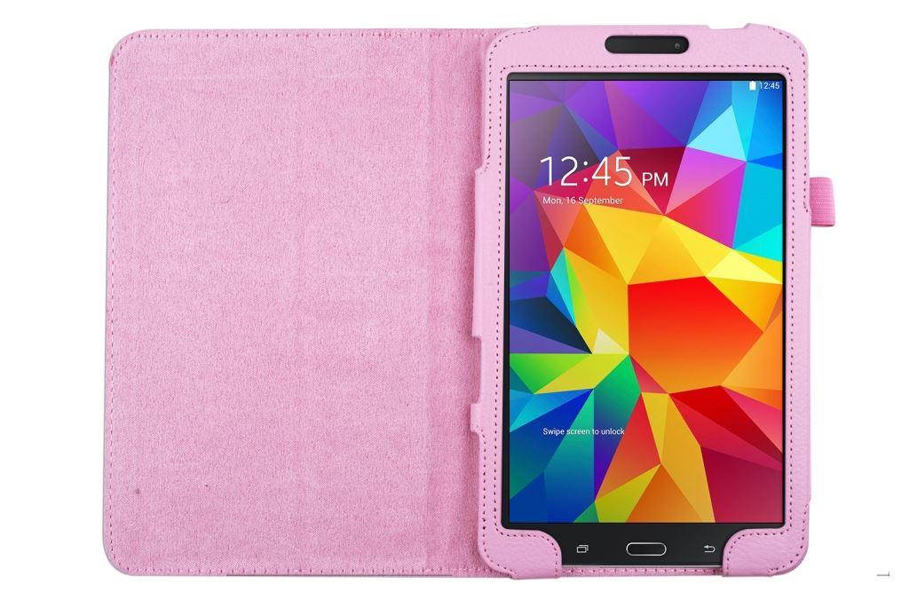 Hellfire Trading Magnetic PU Leather Case Cover for Samsung Galaxy Tab 4 8" T330 - Black