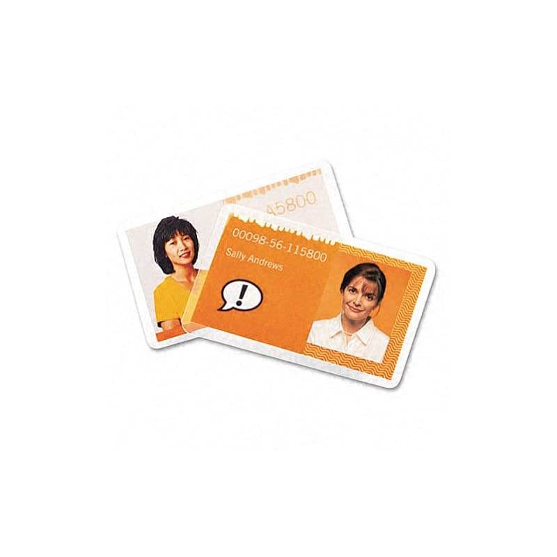 GBC Laminating Sheets, Thermal Laminating Speed Pouches, Badge/ID Card Size, 5 Mil, HeatSeal UltraClear, 25 Pack (3202004)