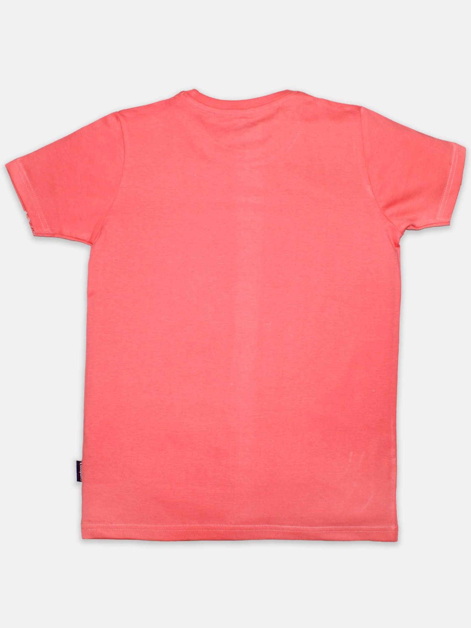 Kiddopanti Boys Coral Solid T-Shirt