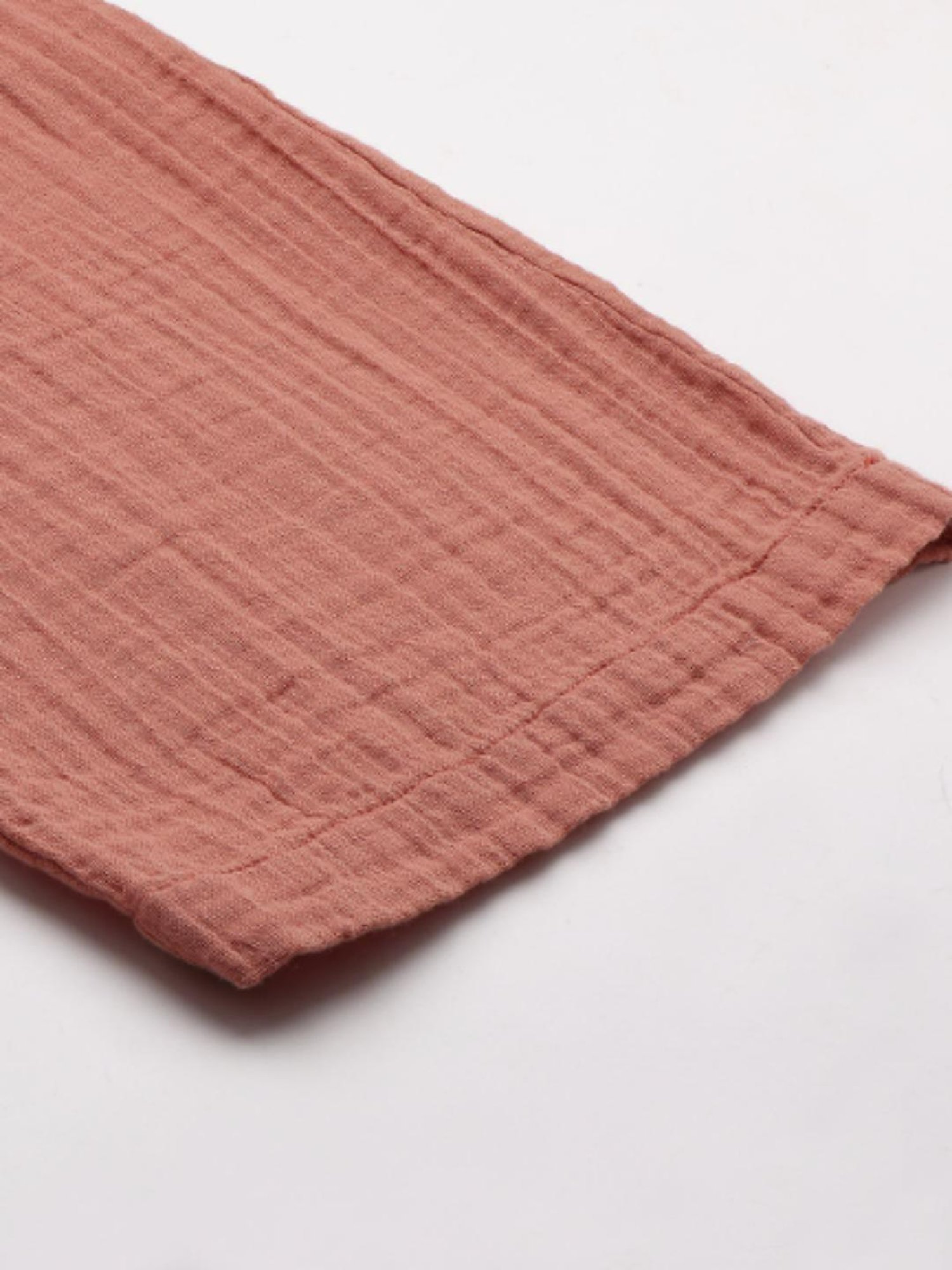 Chemistry Peach Embroidered Pajama Set