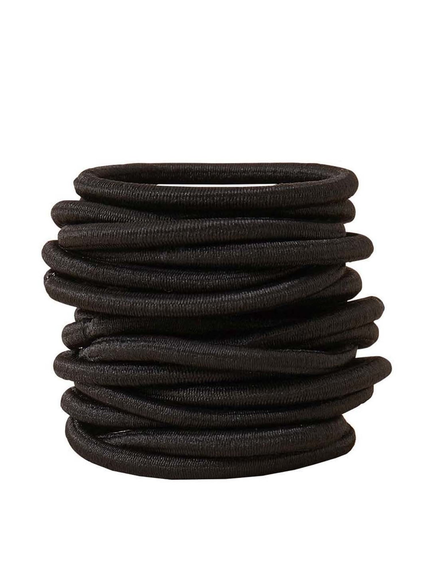 ToniQ White Printed Ponytail Holder Scrunchie