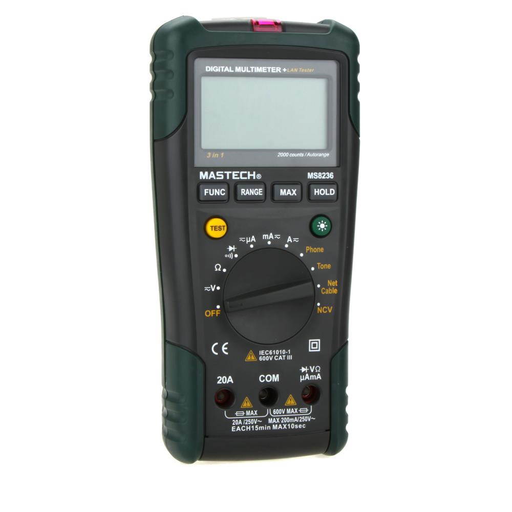 MASTECH MS8236 NCV Auto Ranging DMM Digital Network Multimeters multimetros multimetr multitester medidor dijital multimetre