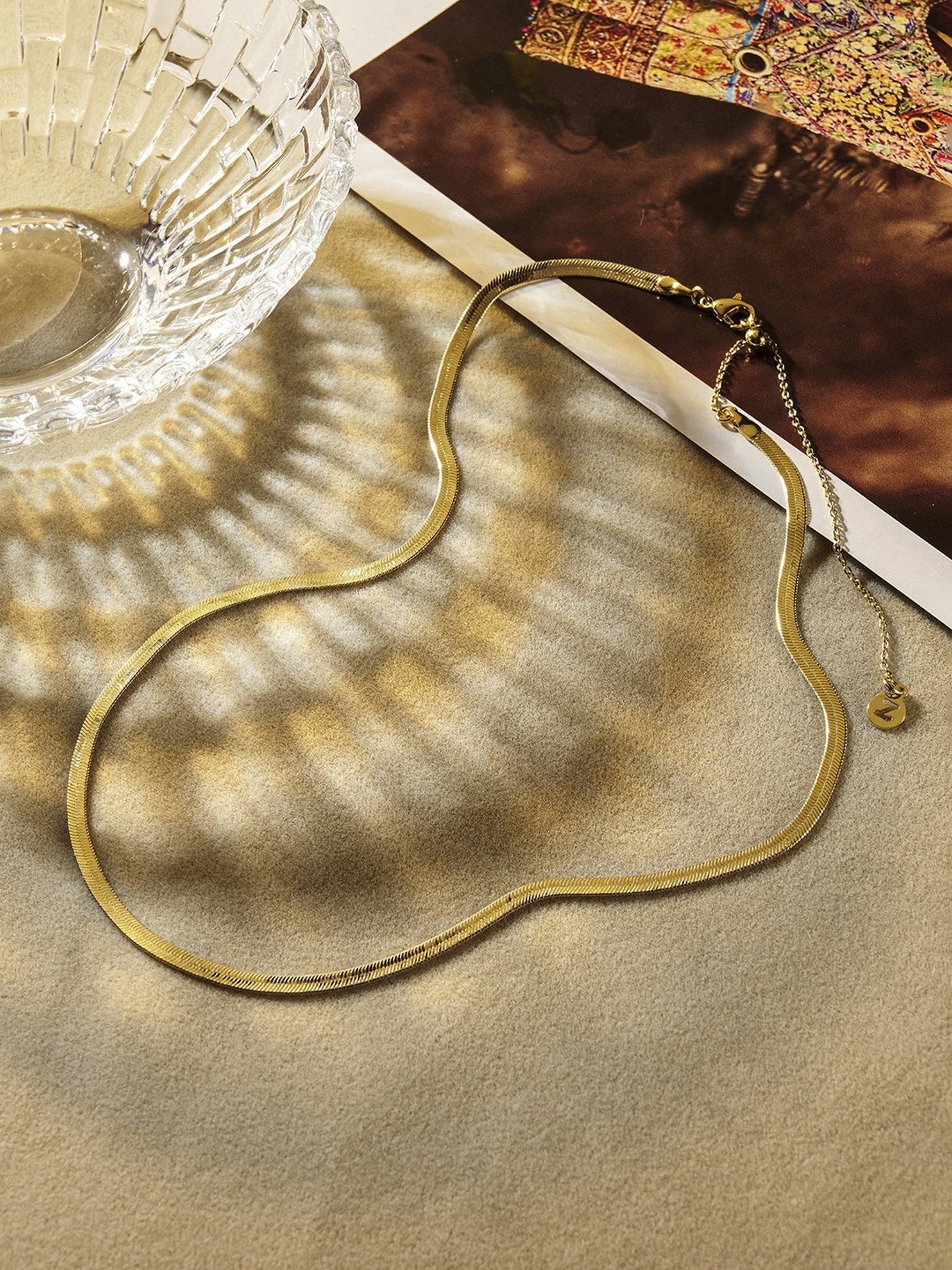 Accessorize London Real Gold-Plated Z Omega Necklace