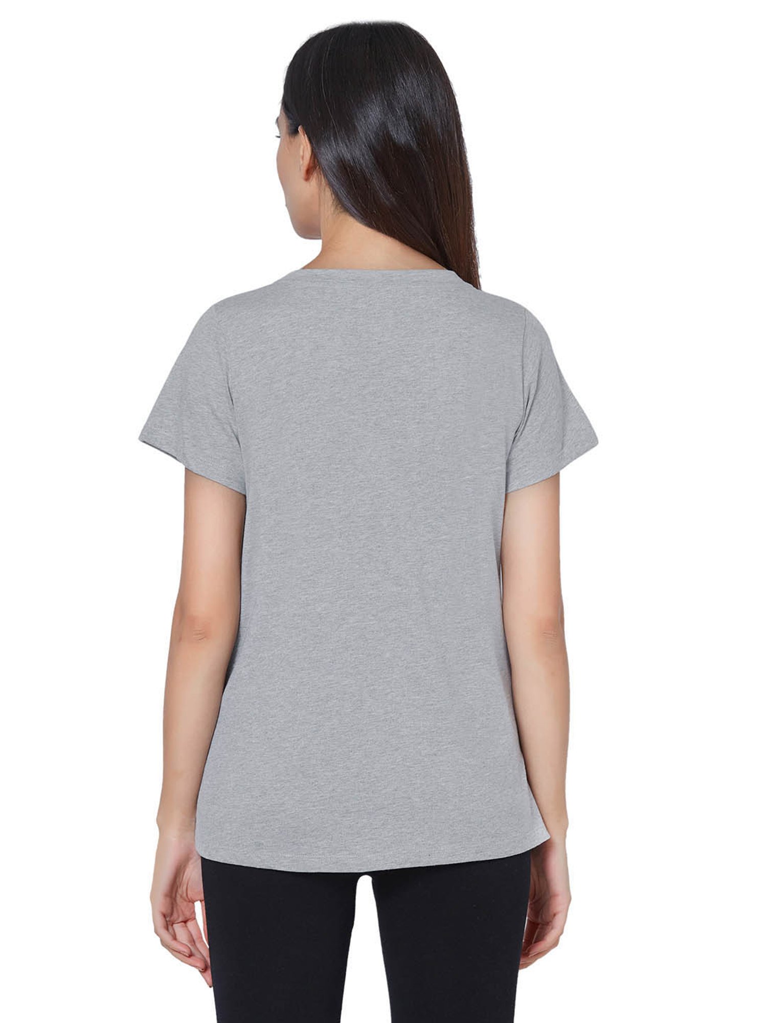 Soie Grey Textured Lounge T-Shirt
