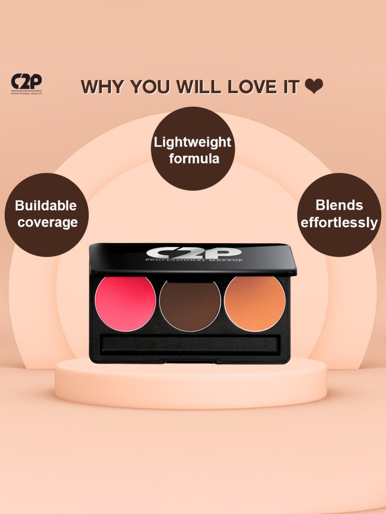 Revolution Pro Glam Mood Face Palette Medium