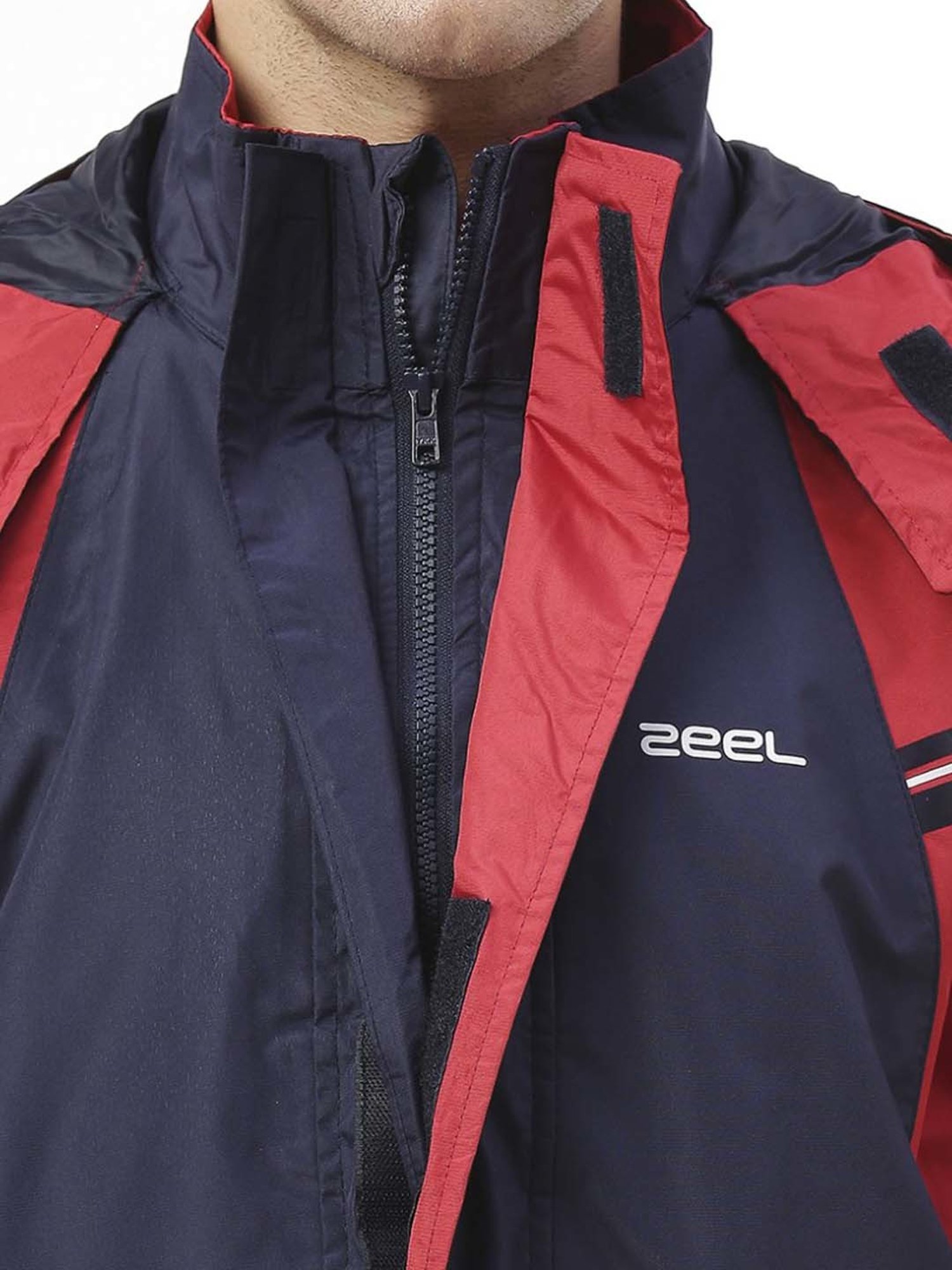 Zeel Navy & Red Raincoat Set
