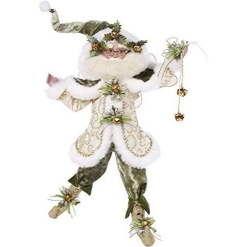 Mark Roberts Products 18" White and Green Mark Roberts Collectible Sleigh Bell Christmas Fairy - Large