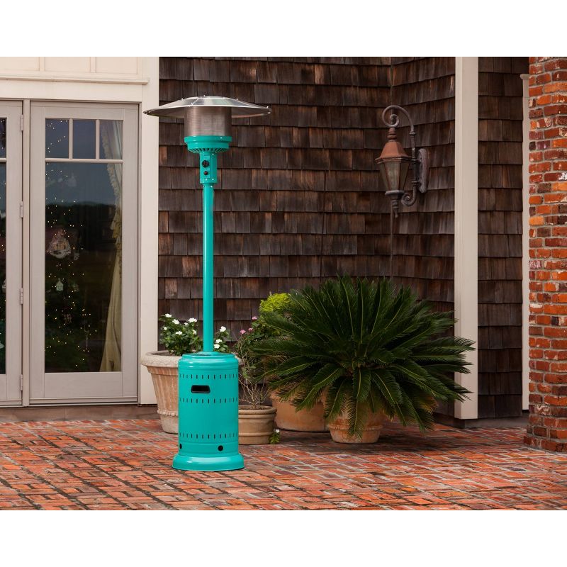Aqua Blue Powder Coated Patio Heater - Fire Sense