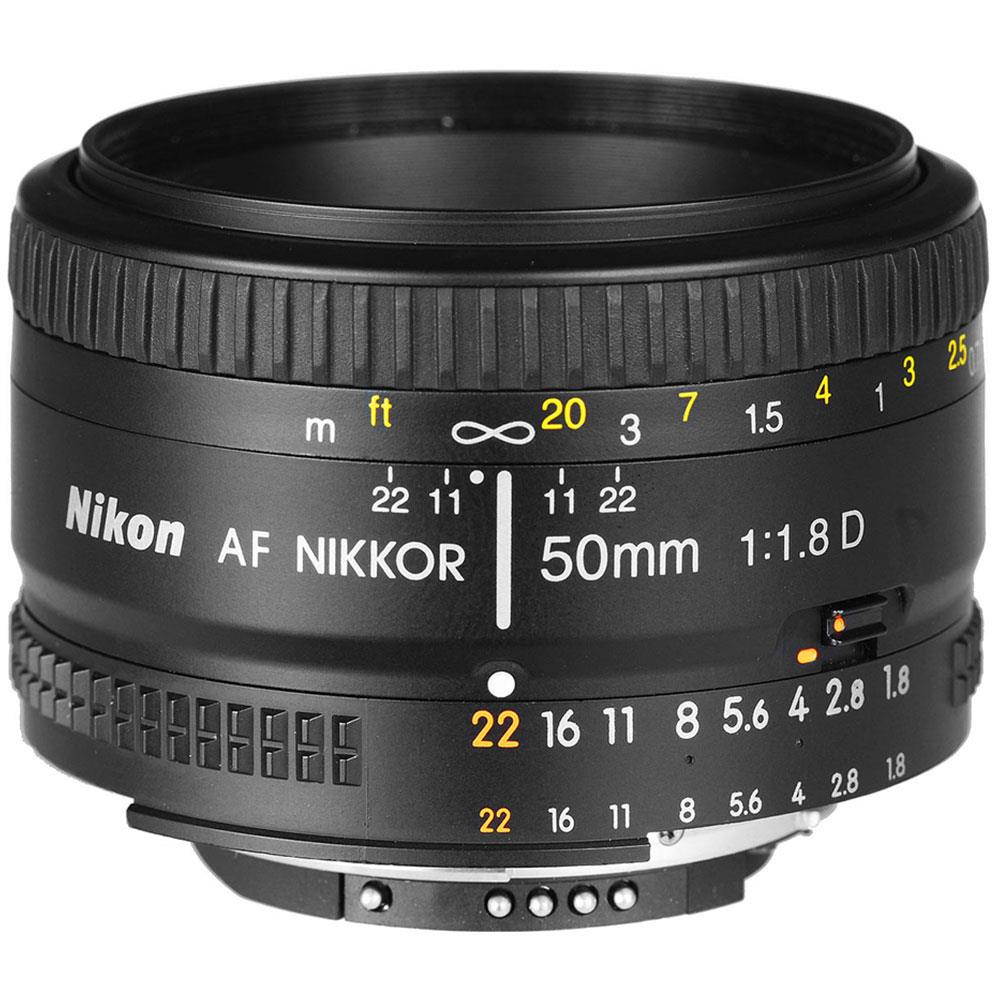 Nikon 50mm f/1.8D AF Nikkor Lens with Essential Accessory Kit (International Version)