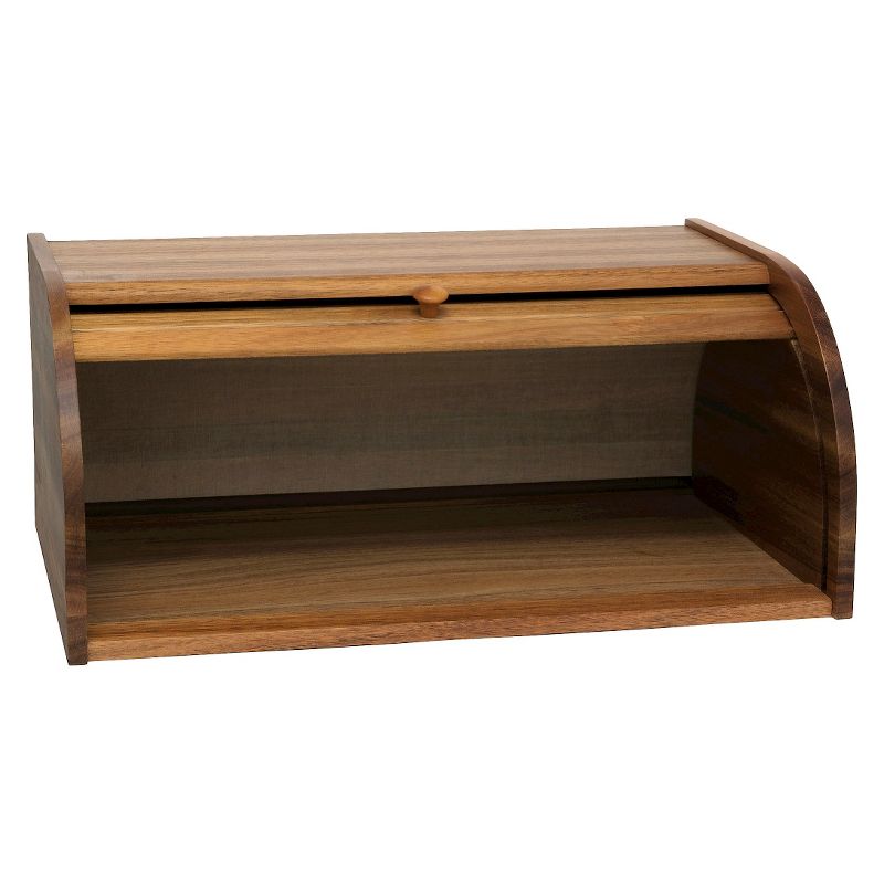 Lipper Acacia Rolltop Bread Box
