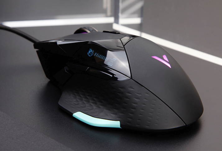 Rapoo VT900 Right-handed  USB Wired RGB  Light Professional Gaming Mouse 16000DPI, 12 Programmable Buttons, PMW 3389 Sensor, OLED Display Screen, Detachable Weight